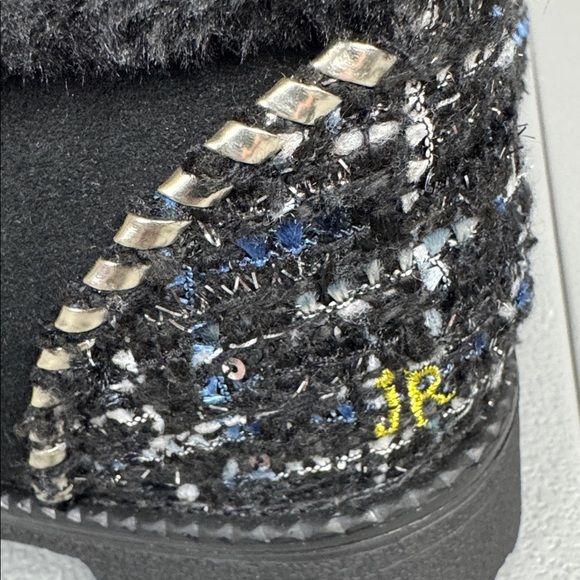 Jack Rogers Charlie Faux Fur Lined Boot. Black. Size 6. - Picture 8 of 11